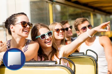 bus tour with New Mexico icon