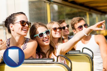 bus tour with Nevada icon