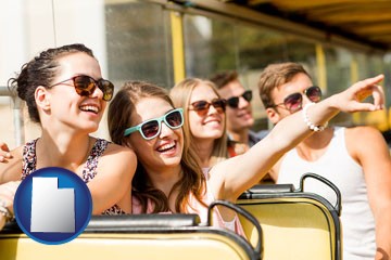 bus tour with Utah icon